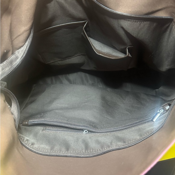 Caerlif Blue & Yellow Snake Embossed Stripe Leather Tote - Brand New - Picture 7 of 7